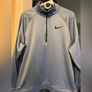 Men's Nike Dri-Fit Quarter-Zip Fleece Top (Blue)